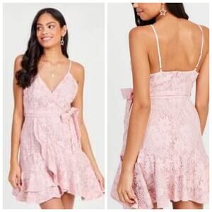 Altar'd State Giuly Pink Lace Dress Small NEW